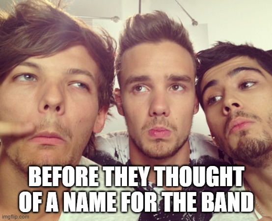 What direction? | BEFORE THEY THOUGHT OF A NAME FOR THE BAND | image tagged in memes,one direction | made w/ Imgflip meme maker