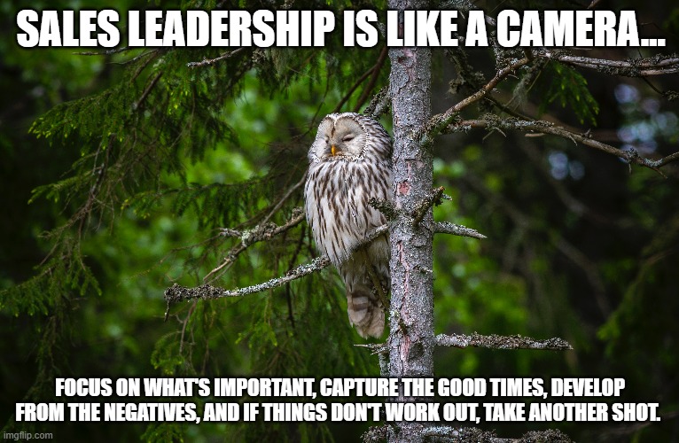 Leadership is a Camera | SALES LEADERSHIP IS LIKE A CAMERA... FOCUS ON WHAT'S IMPORTANT, CAPTURE THE GOOD TIMES, DEVELOP FROM THE NEGATIVES, AND IF THINGS DON'T WORK OUT, TAKE ANOTHER SHOT. | image tagged in leadership,life,mindset | made w/ Imgflip meme maker