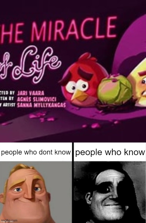 i was flabbergasted what this episode meant when i got older | people who dont know; people who know | image tagged in people who don't know vs people who know | made w/ Imgflip meme maker
