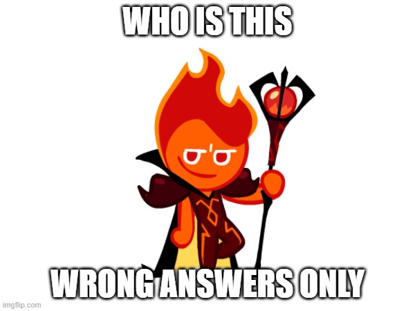 shitpost | WHO IS THIS; WRONG ANSWERS ONLY | image tagged in fire spirit,bruh,mane,oh wow are you actually reading these tags,cool | made w/ Imgflip meme maker