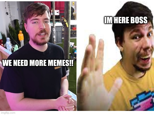 fake mrbeast meets real mrbeast Meme Generator - Imgflip