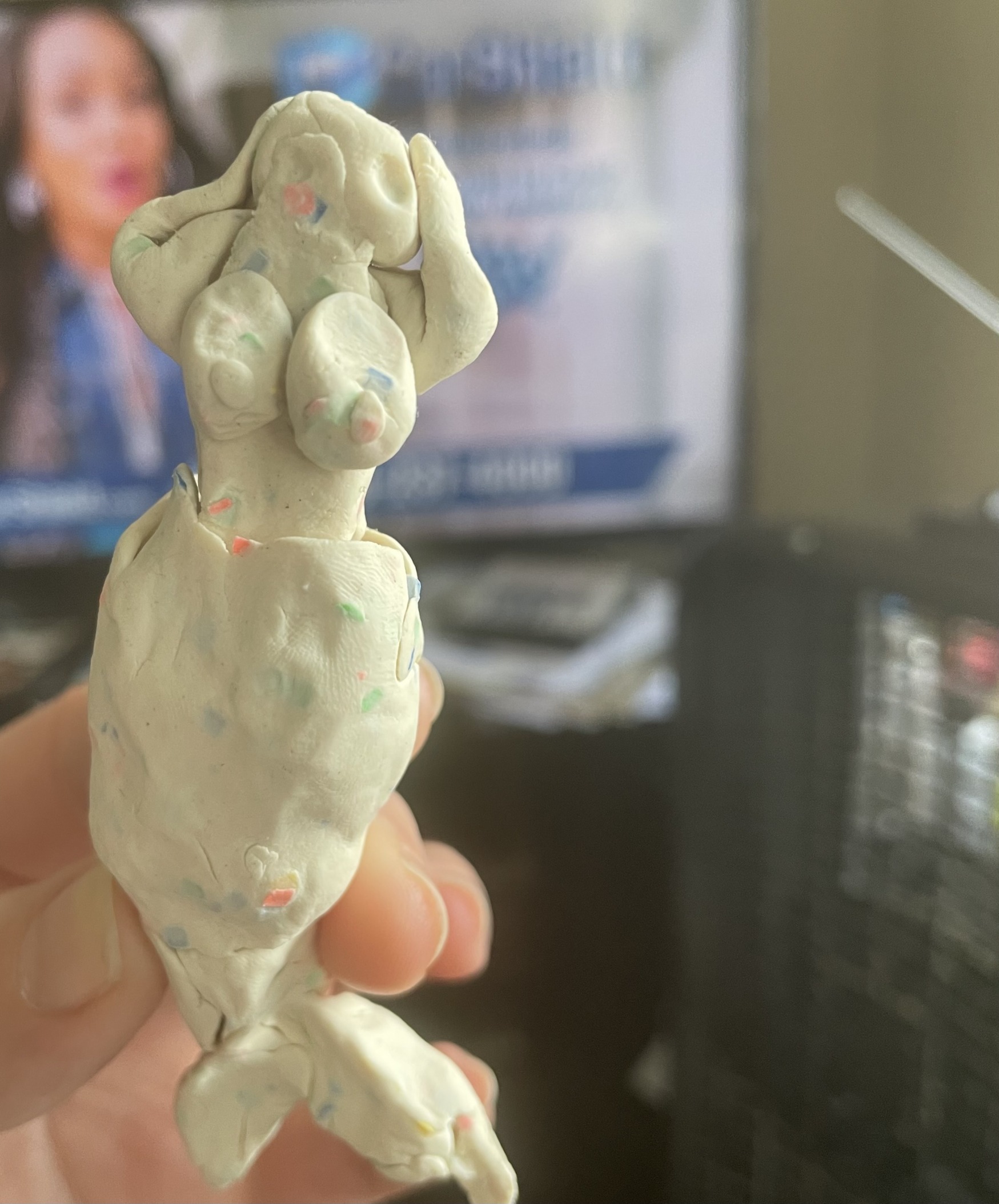 Playdough mermaid Blank Meme Template