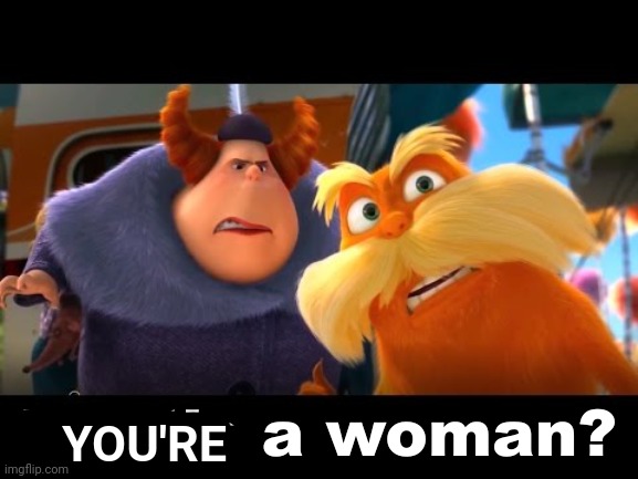 That's a Woman | YOU'RE | image tagged in that's a woman | made w/ Imgflip meme maker