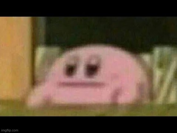 Kirby derp-face  | image tagged in kirby derp-face | made w/ Imgflip meme maker