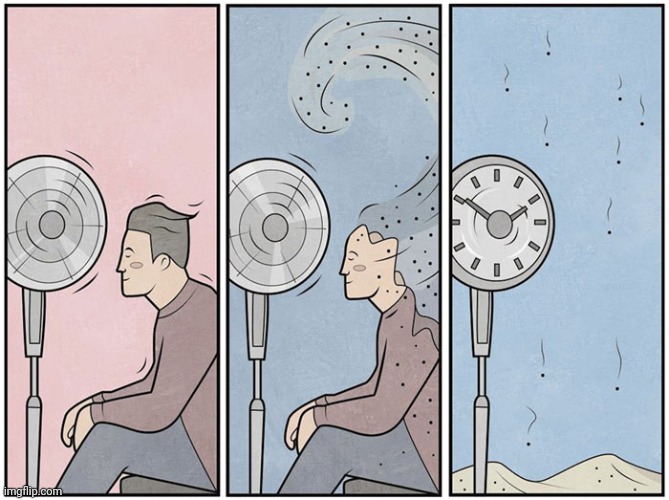 Fading away through time flying | image tagged in fade away,time,fade,comics,comics/cartoons,comic | made w/ Imgflip meme maker