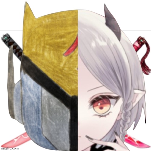 A portion of Pre-Inkla's face (ngl this looks like an anime poster) | made w/ Imgflip meme maker