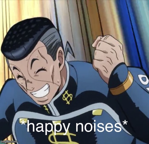 Happy Okuyasu | image tagged in happy okuyasu | made w/ Imgflip meme maker