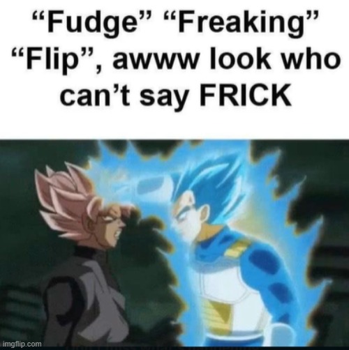 comment down below if you can say the word frick | made w/ Imgflip meme maker