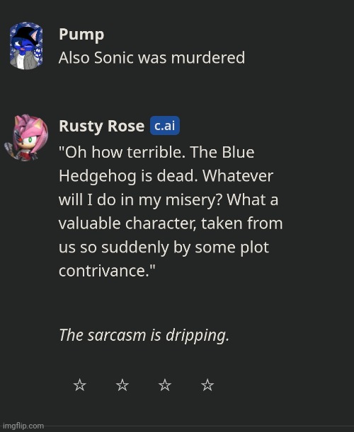 Wow Rusty, that's quite in character | made w/ Imgflip meme maker