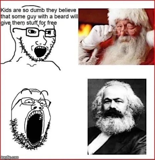 At least Santa actually gives you stuff. | made w/ Imgflip meme maker
