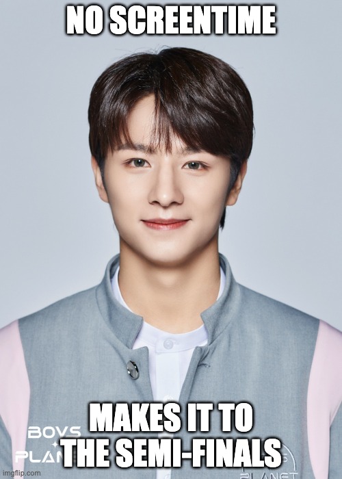 Wang Zihao | NO SCREENTIME; MAKES IT TO THE SEMI-FINALS | image tagged in wang zihao | made w/ Imgflip meme maker