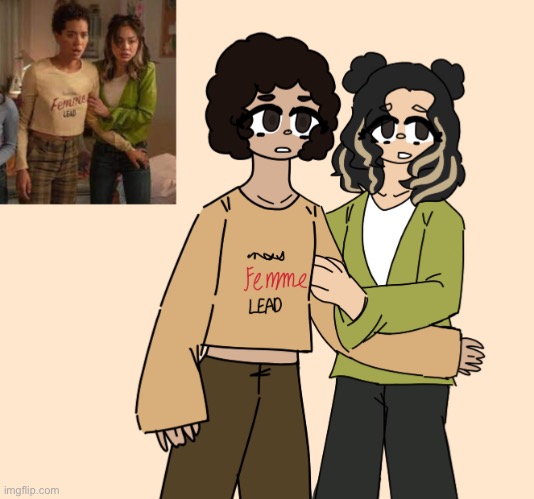 T h e m <3 | image tagged in scream vi,anika,mindy,drawings | made w/ Imgflip meme maker