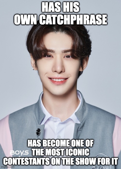 Wumutititi | HAS HIS OWN CATCHPHRASE; HAS BECOME ONE OF THE MOST ICONIC CONTESTANTS ON THE SHOW FOR IT | image tagged in wumuti | made w/ Imgflip meme maker