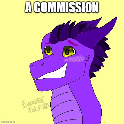 Follow me on ProtoHub | A COMMISSION | image tagged in furry,furries,commissions,furry art,art | made w/ Imgflip meme maker