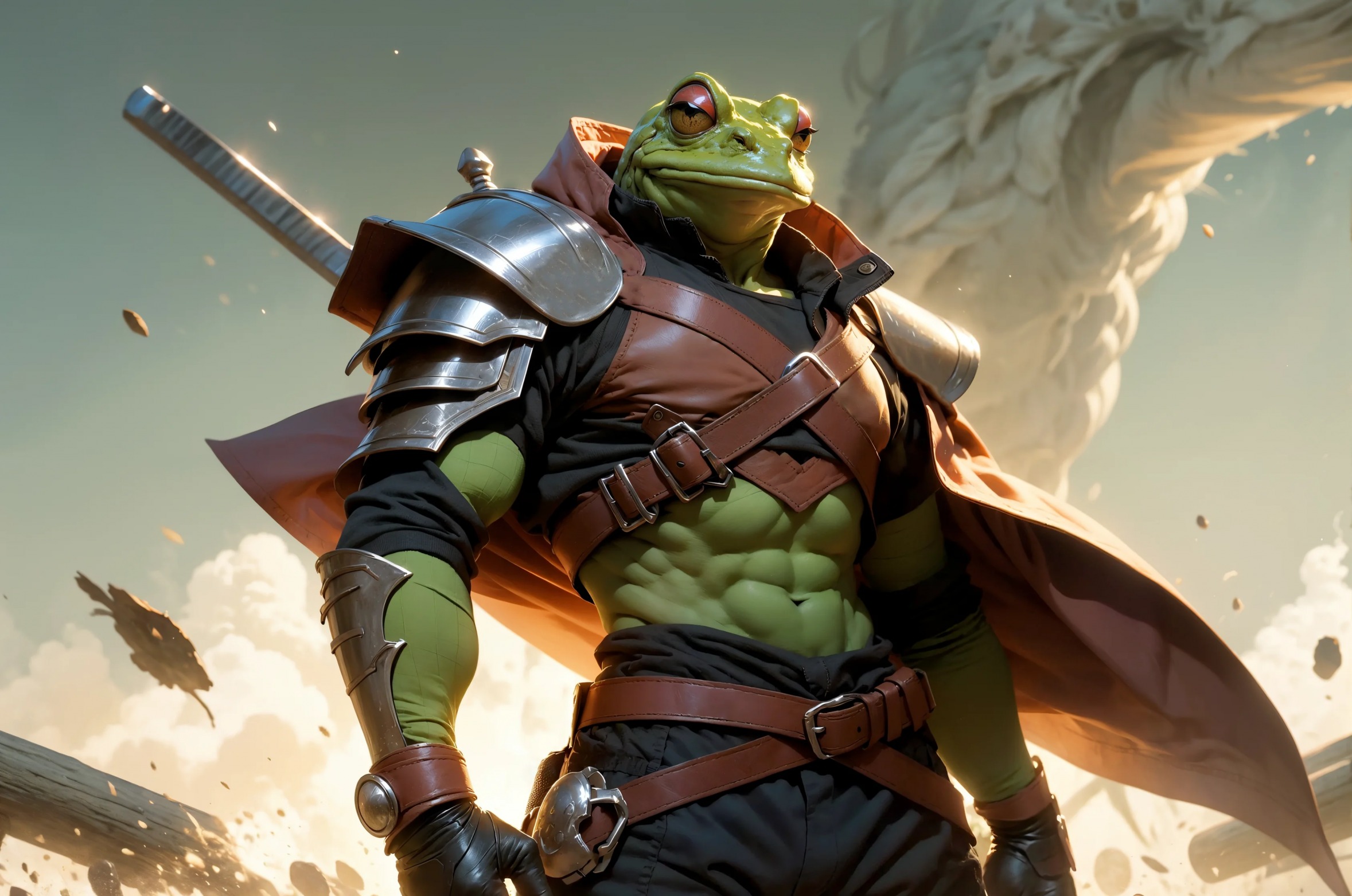 Frog Warrior Blank Meme Template
