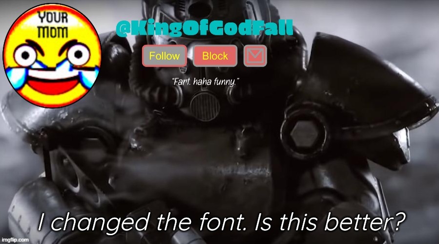 announcement | I changed the font. Is this better? | image tagged in announcement | made w/ Imgflip meme maker