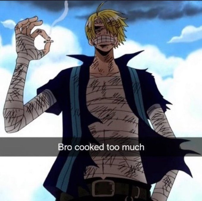 High Quality Bro cooked too much Blank Meme Template