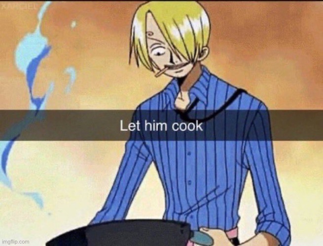 I can post here now | image tagged in let him cook | made w/ Imgflip meme maker