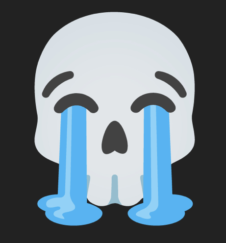 Cry and skull combined Blank Meme Template