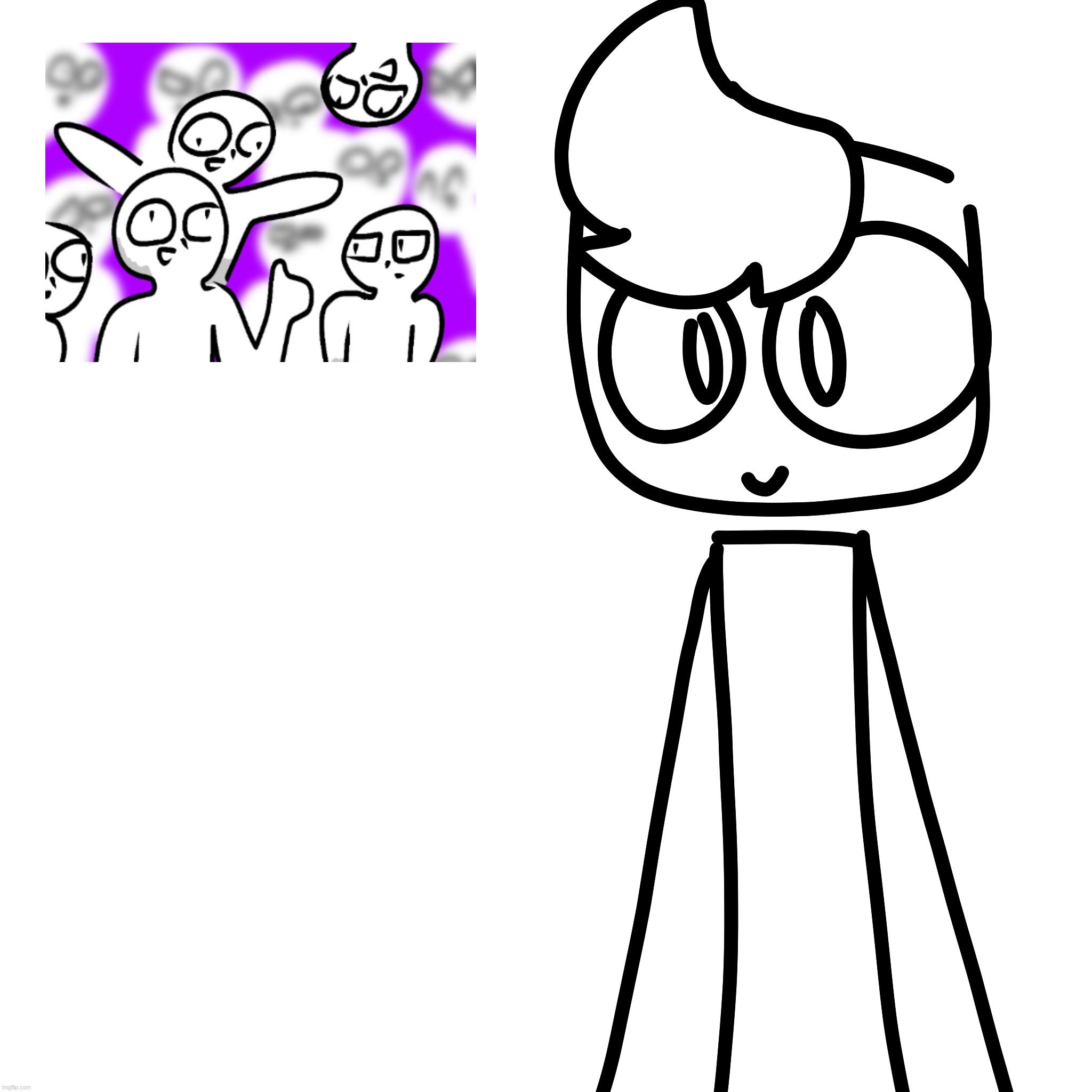 drawing random ocs as cubes, pt. 1 | made w/ Imgflip meme maker