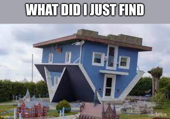 Bruh the blue prints were upside down | WHAT DID I JUST FIND | image tagged in funny memes,memes | made w/ Imgflip meme maker