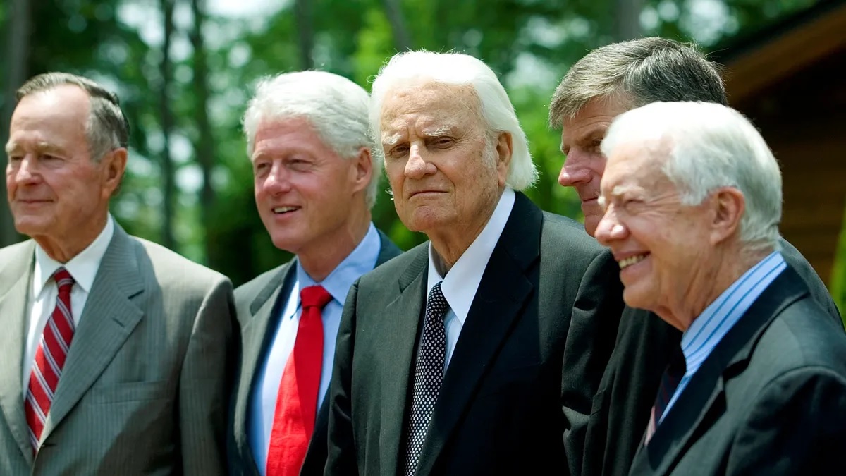 Billy Graham and US Presidents 001 Blank Meme Template