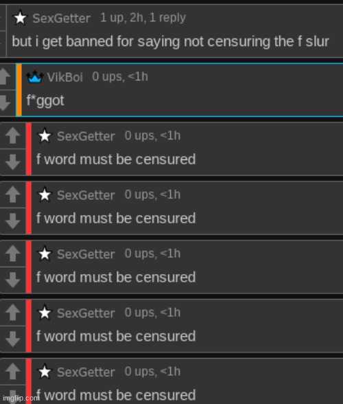 f word must be censured | made w/ Imgflip meme maker