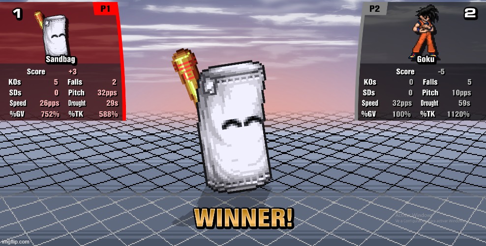 it's official: Sandbag can beat Goku | made w/ Imgflip meme maker