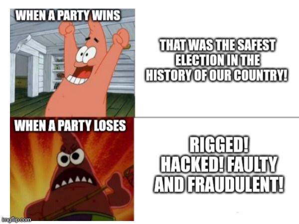 Sore winners and losers | image tagged in patrick star | made w/ Imgflip meme maker