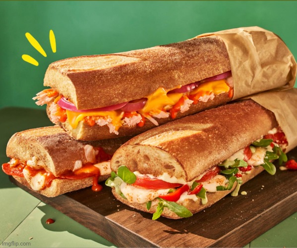 Baguette sandwiches! | image tagged in baguette sandwiches | made w/ Imgflip meme maker