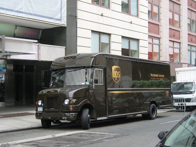 UPS truck | image tagged in ups truck | made w/ Imgflip meme maker