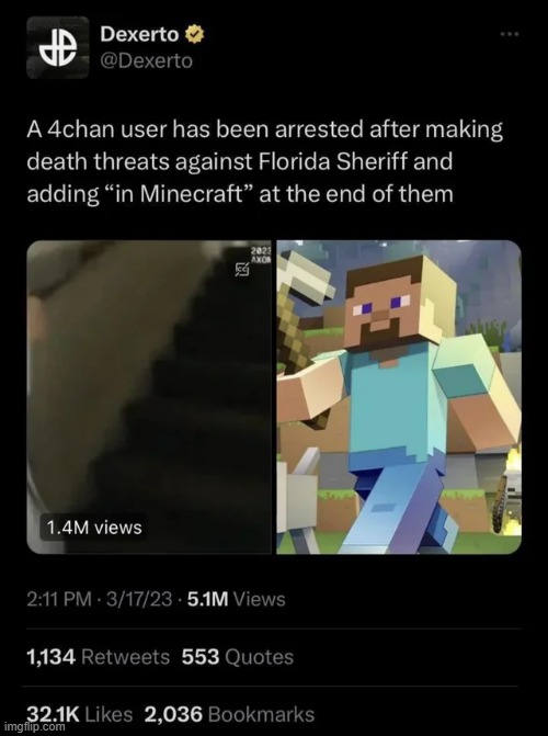 No one is safe anymore. Not even in Minecraft. | made w/ Imgflip meme maker