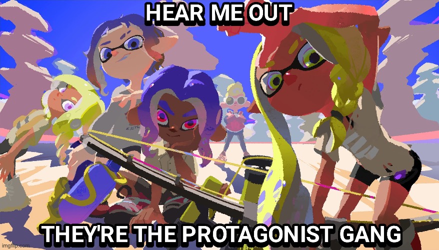 Meet the gang | image tagged in memes,splatoon | made w/ Imgflip meme maker