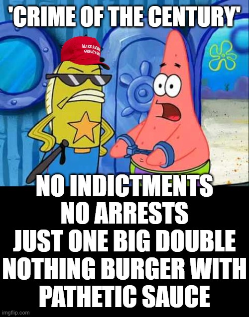 not much of a CRIME if ya ask me... | image tagged in durham,nothing burger | made w/ Imgflip meme maker