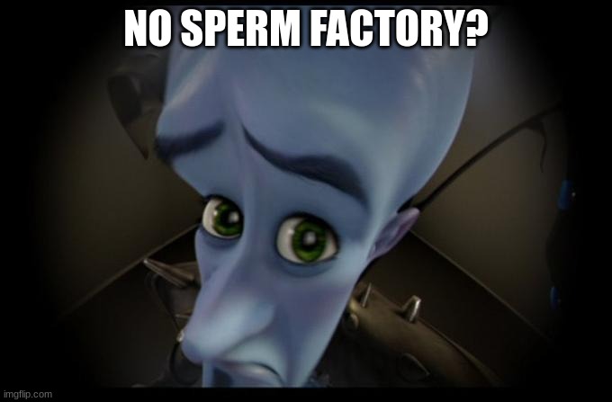 No B****es? | NO SPERM FACTORY? | image tagged in no b es | made w/ Imgflip meme maker