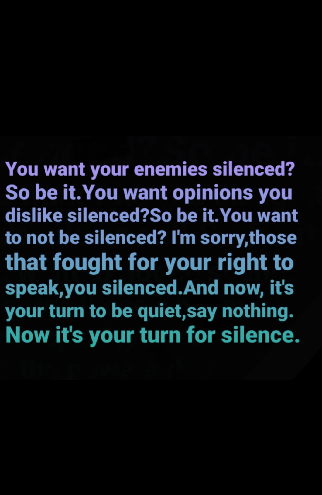 Silence Blank Meme Template