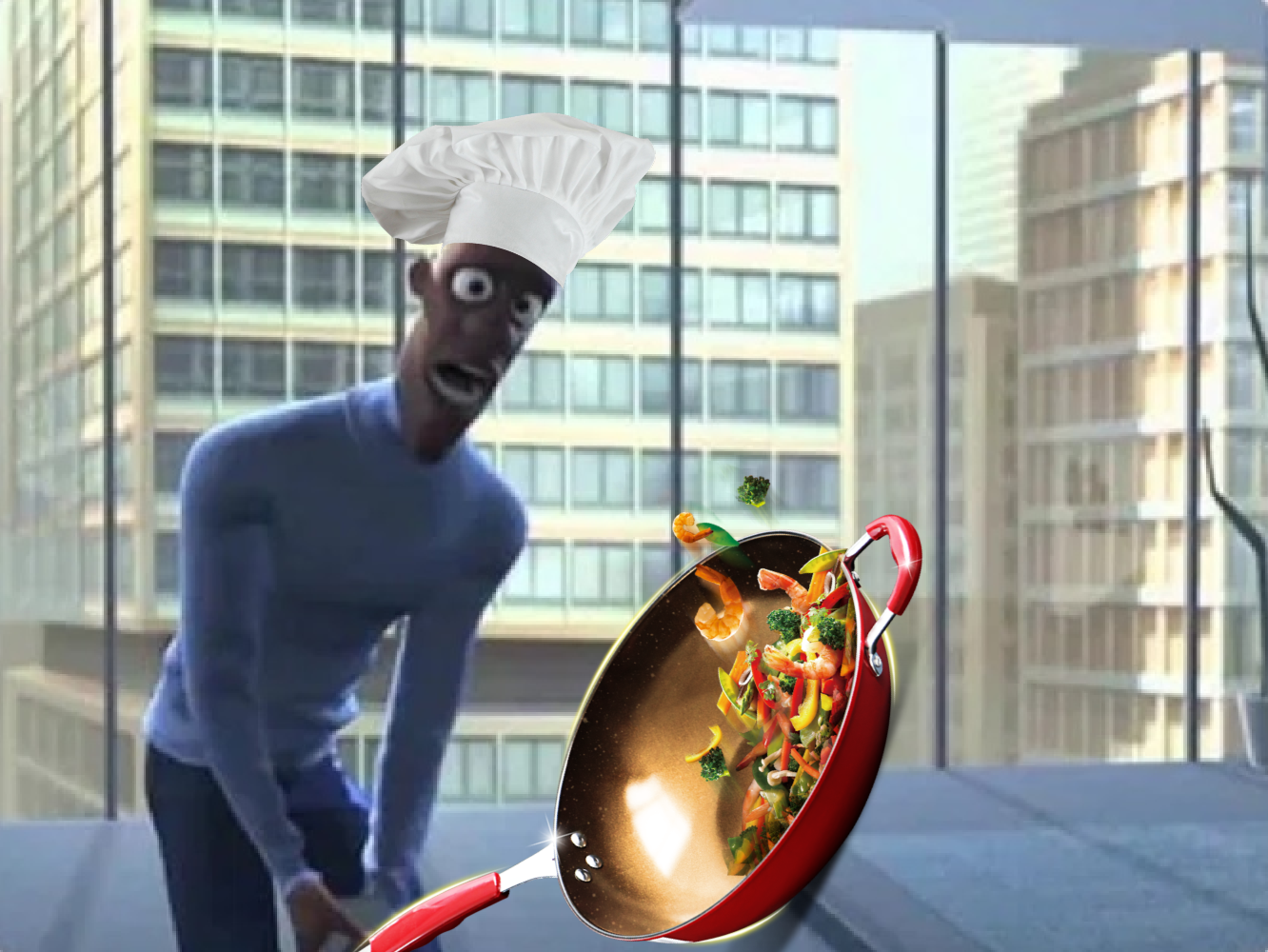 Frozone Chef Blank Meme Template