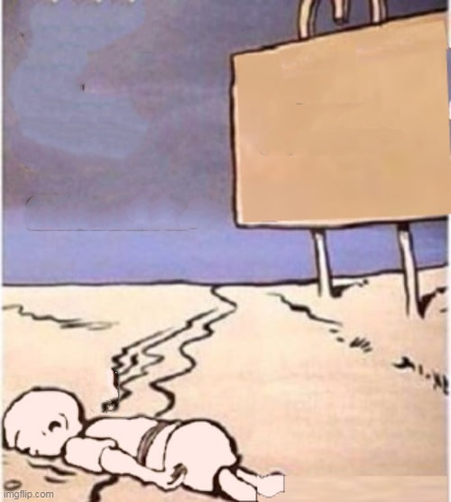 Death of Beach Blank Meme Template