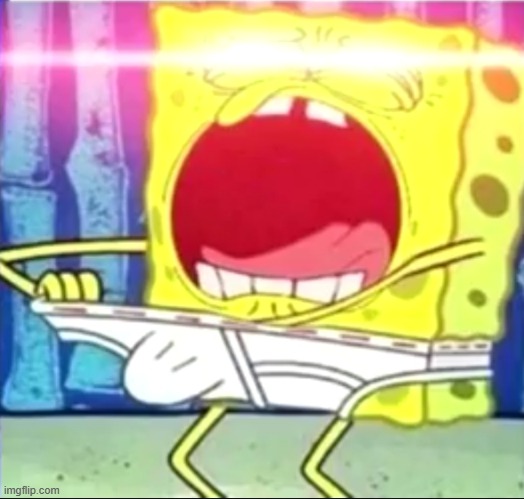 Insecure fapping Spongebob | image tagged in insecure fapping spongebob | made w/ Imgflip meme maker