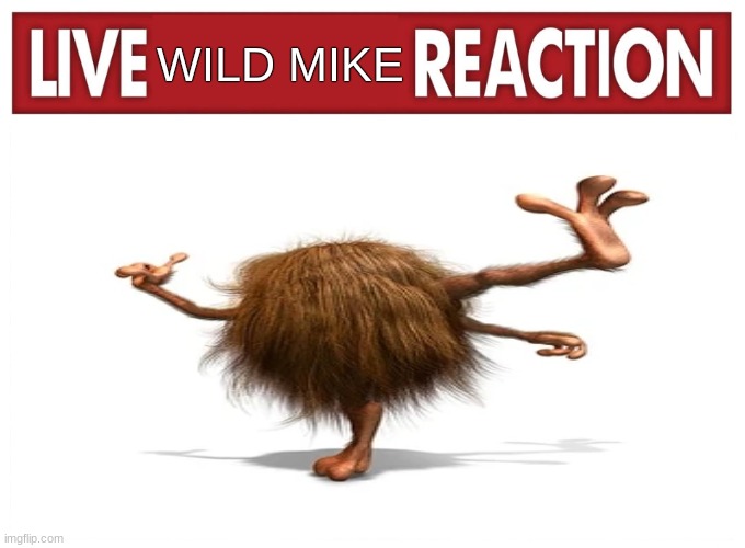 Live Wild Mike Reaction | image tagged in live wild mike reaction | made w/ Imgflip meme maker
