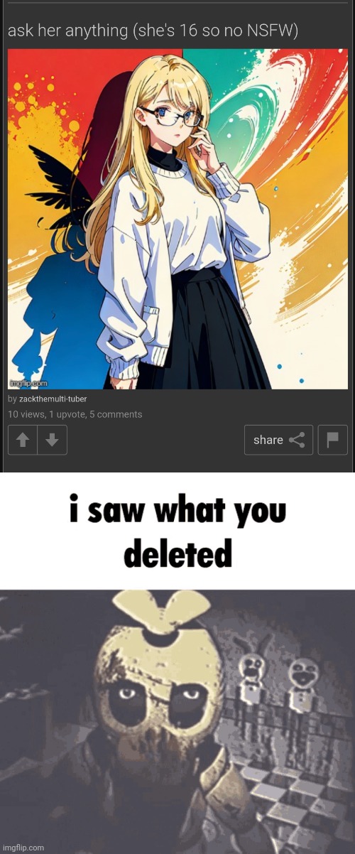 image tagged in i saw what you deleted | made w/ Imgflip meme maker