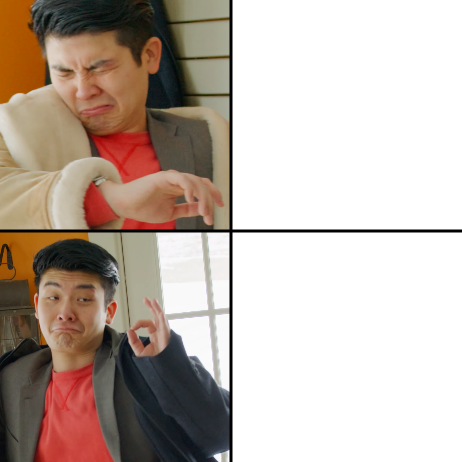 High Quality Steven He Comparison Template Blank Meme Template