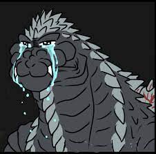 High Quality Sad Godzilla (ultima) Blank Meme Template