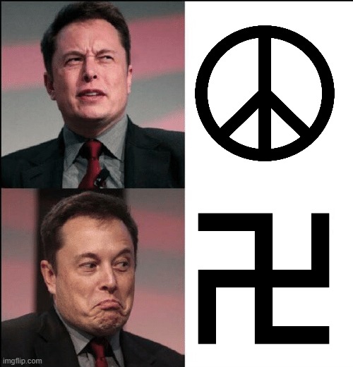 Elon Musk no maybe | image tagged in elon musk no maybe,nazi musk,politics | made w/ Imgflip meme maker