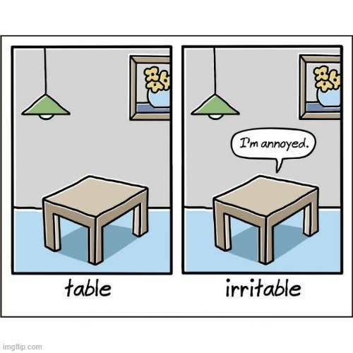 Two Tables | image tagged in comics | made w/ Imgflip meme maker