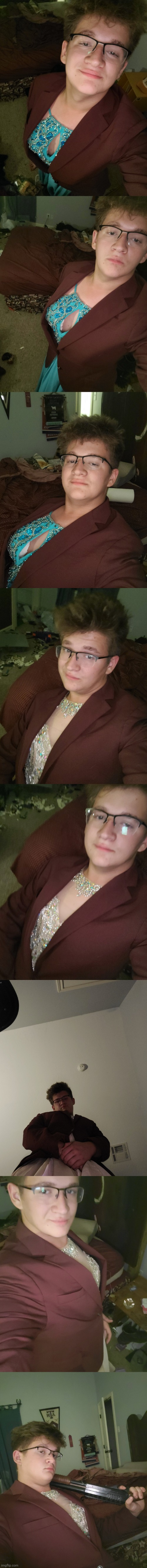Look it's me in a dress, flirt with me idc, I'll be around all day | made w/ Imgflip meme maker