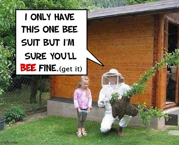 No Problemo! | image tagged in vince vance,bees,bee humor,memes,dangerous,bad parents | made w/ Imgflip meme maker