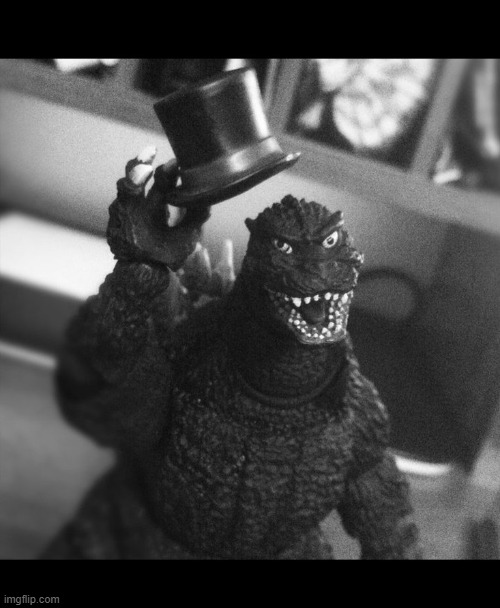 Godzilla Tip of the Hat | image tagged in godzilla tip of the hat | made w/ Imgflip meme maker
