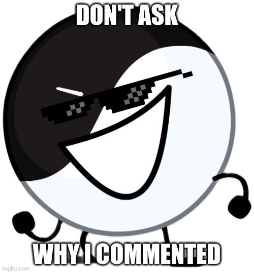 Yin yang | DON'T ASK WHY I COMMENTED | image tagged in yin yang | made w/ Imgflip meme maker