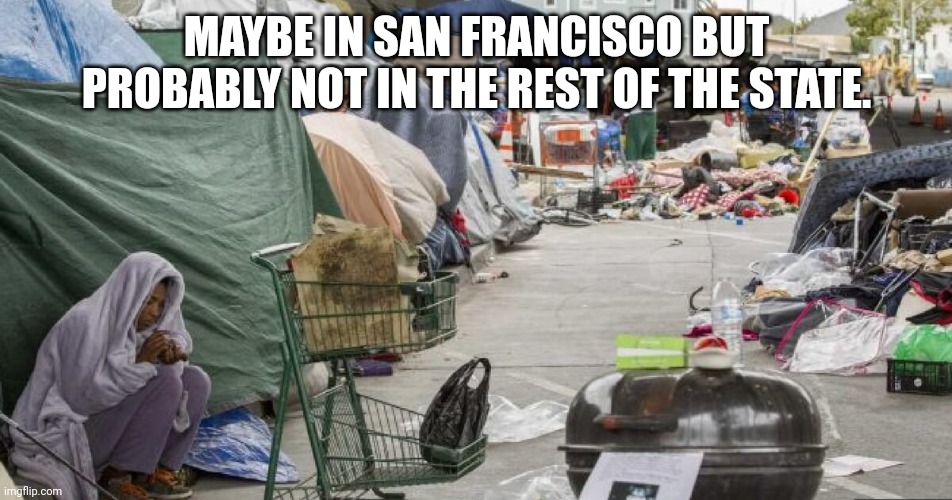 3rd world country? Nope San Francisco | MAYBE IN SAN FRANCISCO BUT PROBABLY NOT IN THE REST OF THE STATE. | image tagged in 3rd world country nope san francisco | made w/ Imgflip meme maker